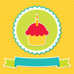 Birthday cupcake card