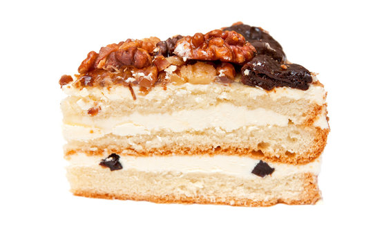 cake with prunes and walnuts