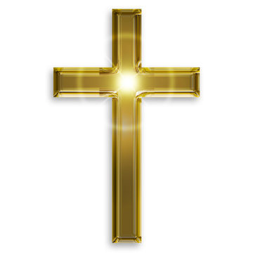 golden symbol of crucifix