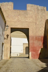Old gate in Marchena, Seville, Spain
