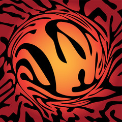 abstract zebra pattern illustration