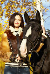 Fototapeta premium Horsewoman