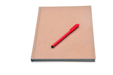 book and pen