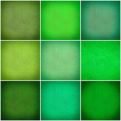 Set of different colorful wall collage