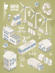ecology info graphic elements