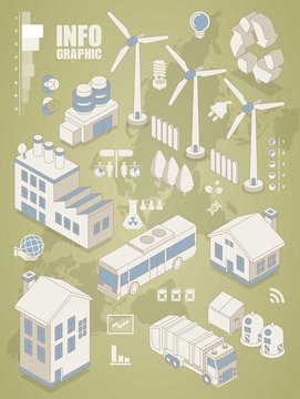 ecology info graphic elements