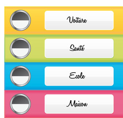 Fototapeta premium Classeurs budget dépenses factures