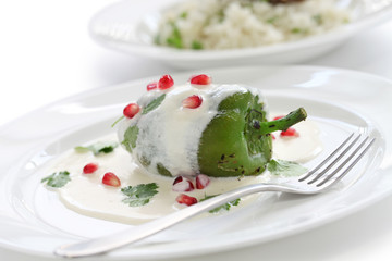 chile en nogada, mexican food