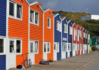 Helgoland Krabbenbuden am Hafen