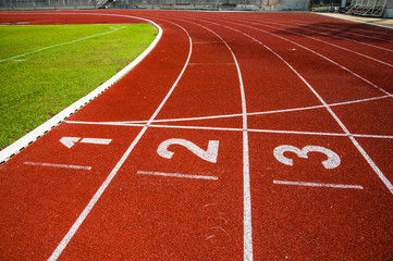 Race track number in arena sport