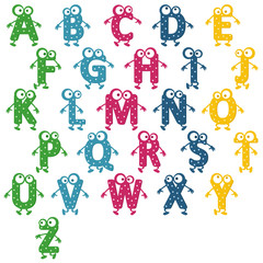 Naklejka premium alphabet cheerful