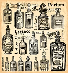 Cercles muraux Poster vintage La parfumerie