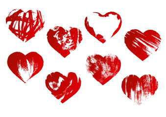 Paint hearts