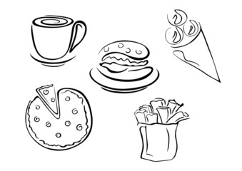 Fast food icons