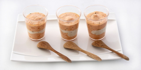 Verrine à la mousse de saumon