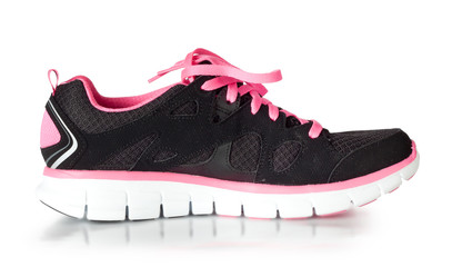 Women's sports shoes isolated on white background
