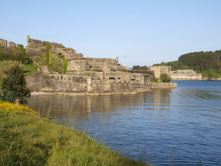 Fototapeta na wymiar San Felipe castle in Ferrol, Spain.