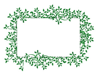 Fresh green leaves banner