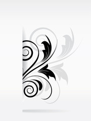 Fototapeta premium Abstract floral background with swirls