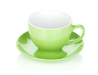 Green coffee cup