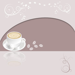 Kaffeetasse mit Dekor