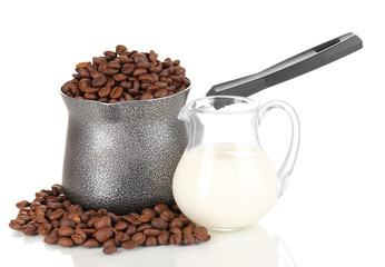 Coffee maker isolated on white