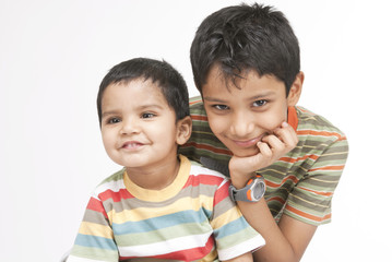 Two loving Indian brothers