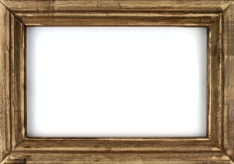 Old picture frame isolated on white background. © Hayati Kayhan