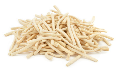 Heap of noodles pasta isolated on white background