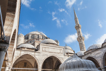 Fototapeta na wymiar Sehzade Mehmed Camii. Mosque in Istanbul, Turkey