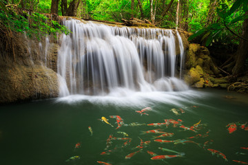 Thailand waterfall in Kanjanaburi