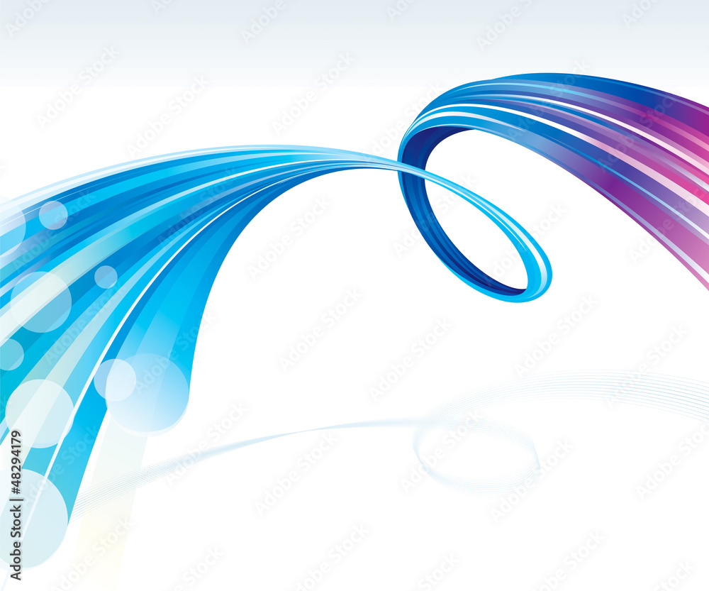 Aufkleber Abstract wave background of technology connections.
