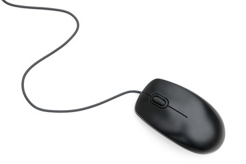 top view black mouse