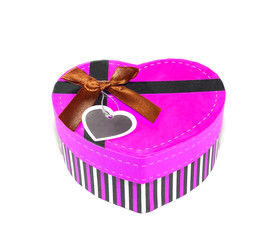 Pink Heart-shaped box