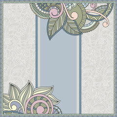 Abstract floral frame