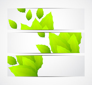 Set of banners