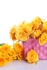 Blumenstrauss gelbe Rosen