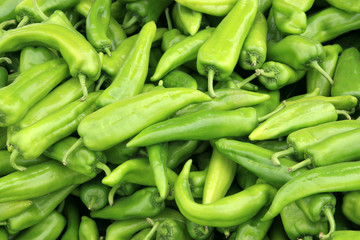 piles of green pepper