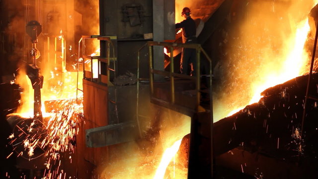 Hard work in a foundry