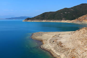 reservoir with less water
