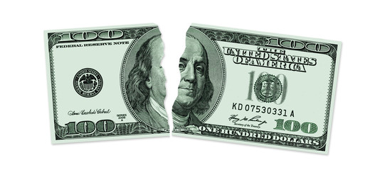 Lacerated one hundred dollars