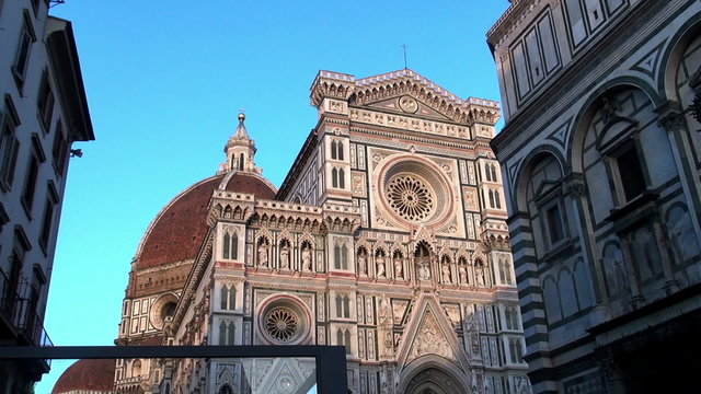 Florence cathedral dome view.