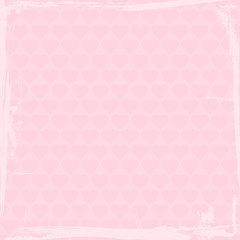 Retro Background Pink Hearts Rose