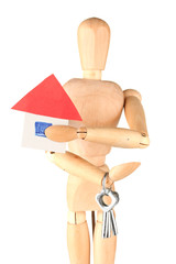 Rent estate.Isolated on white