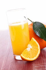 glass of fresh orange juice