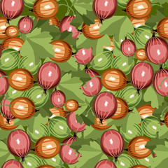 seamless pattern gooseberry