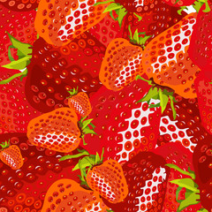 seamless pattern strawberry