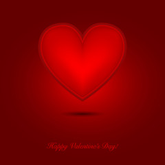 Heart gift present Valentine's day.