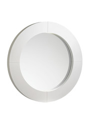 Espejo circular blanco