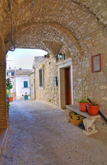 Fototapeta premium Alleyway. Sant'Agata di Puglia. Puglia. Italy.